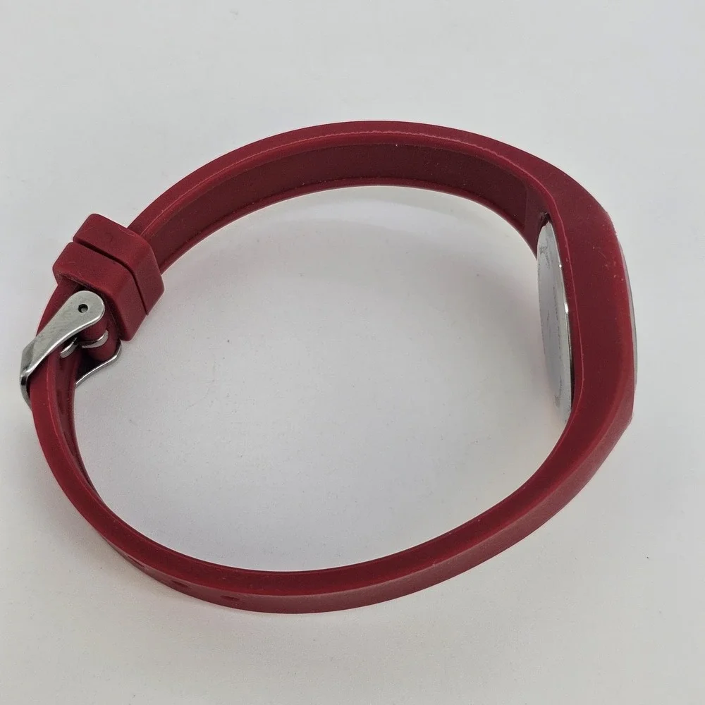 30MM Women's Christmas Watch White Dial Red Plastic Bands New‎ Battery